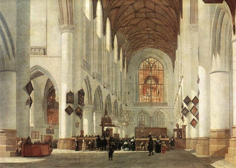 BERCKHEYDE, Job Adriaensz Interior of the St Bavo Church at Haarlem fs oil painting image